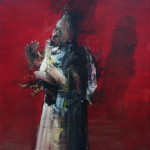 Red Portrait 1, 2016, oil on linen, 50x45 cm