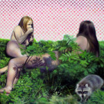 raccoon , 135 x 108 cm , oil on canvas , 2015