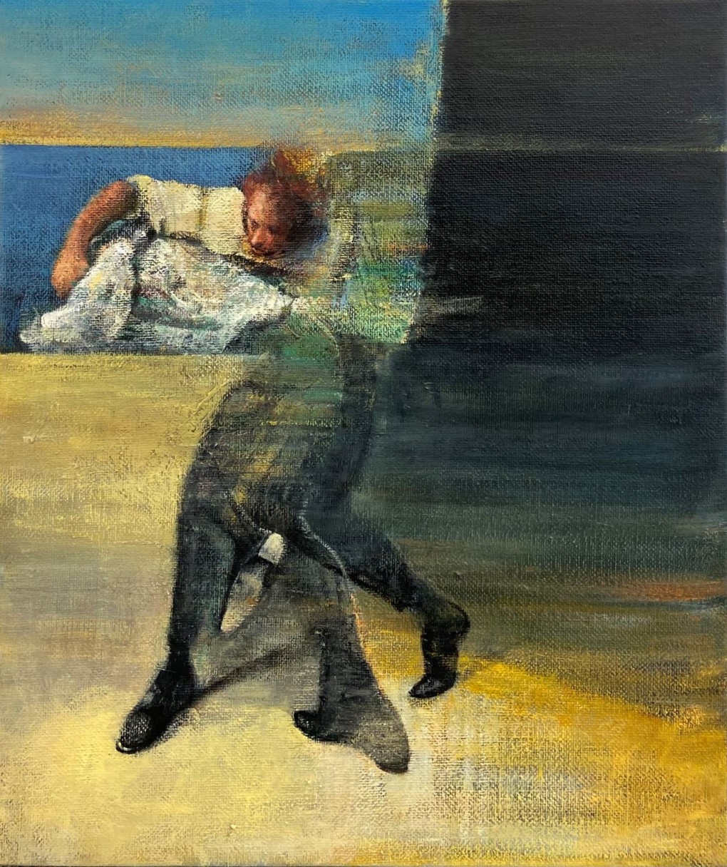 Nikos Aslanidis, oil on canvas, 2021-22, 65x55