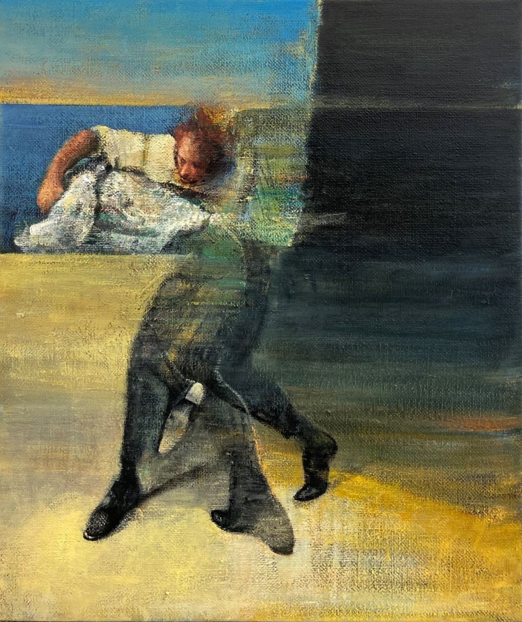 Nikos Aslanidis, oil on canvas, 2021-22, 65×55